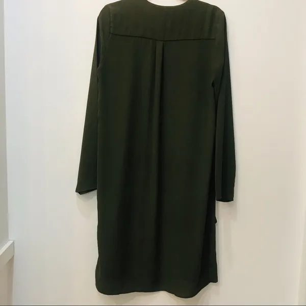 Boutique On the road green olive duster kimono sz small - Image 2