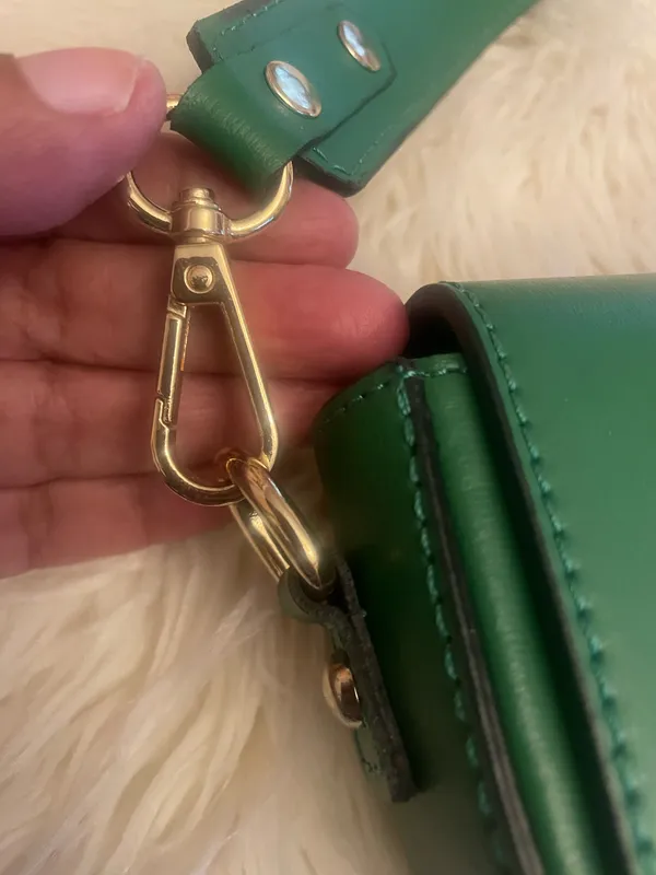 Green Borse In Pellle bag - Image 9