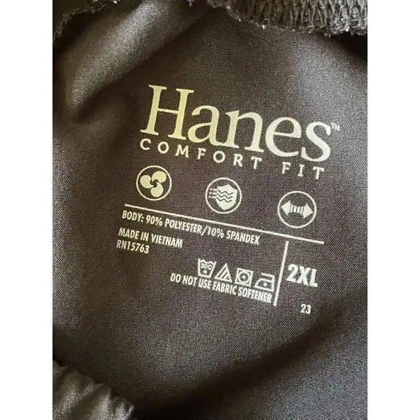 Hanes Women’s Black Comfort Fit StretchCargo Joggers Size 2XL - Image 5