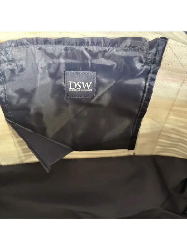 DSW Blue Cognac Weekender Duffel Travel Tote Bag Convertible Shoulder Carry - Image 7