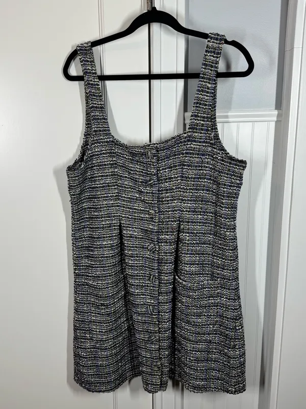 Free People Maxx Mini Shift Tweed Dress Size Large‎ Academia Old Money Preppy - Image 2