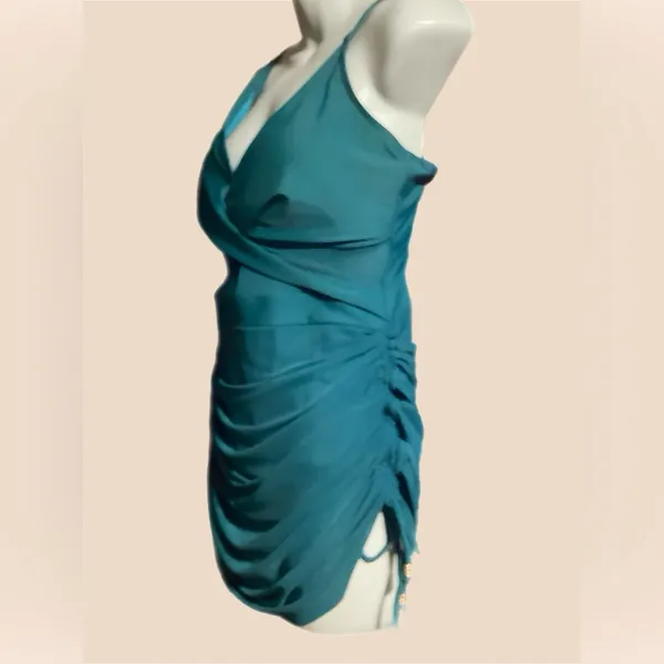 NWT Blooming Jelly Womens 1 Piece Tummy Control Twist Front Swim Dress Swimsuit - Image 8