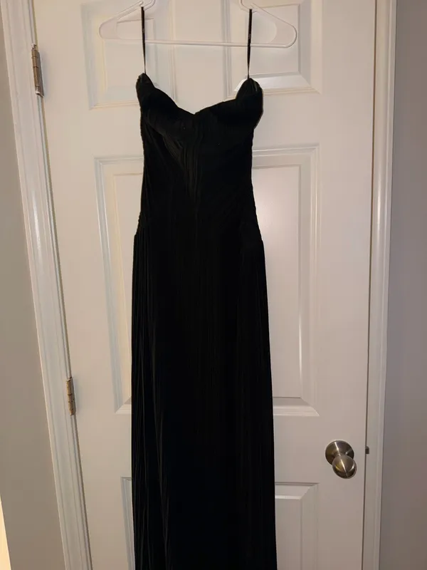 Lulus Dress Maxi Black Strapless - Image 2