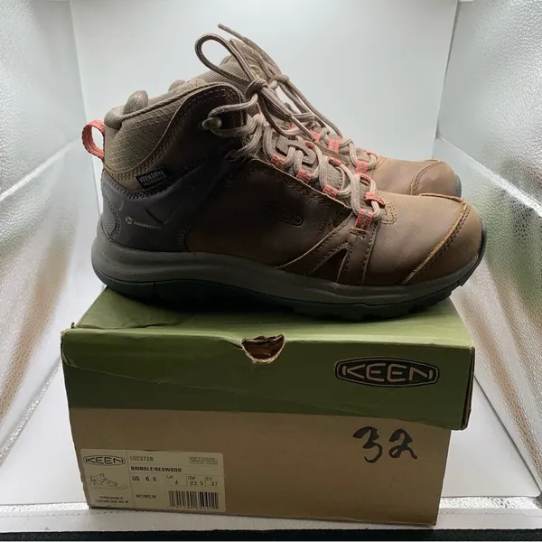 Keen Women's Terradora II Mid Waterproof size6.5 boots leather brown hiking 1695 - Image 3