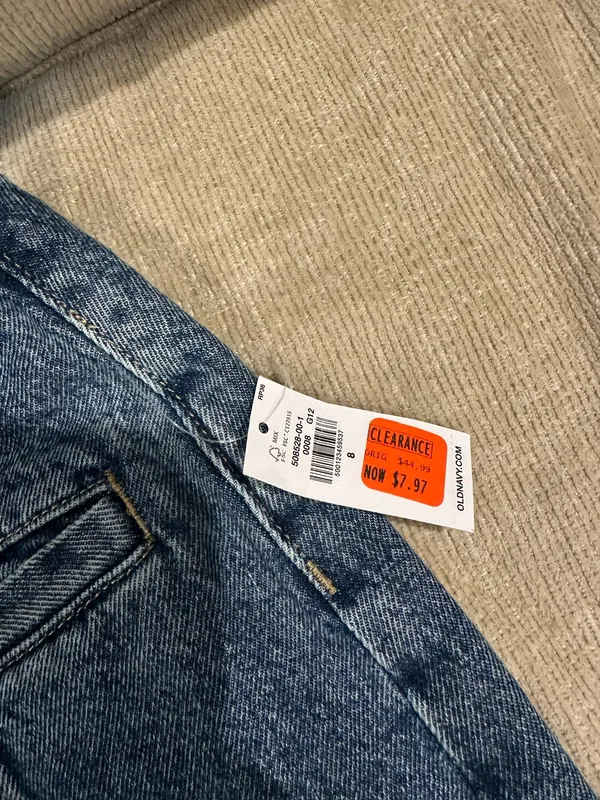 Old Navy Light Blue Denim Zip-Front Skirt - Image 5