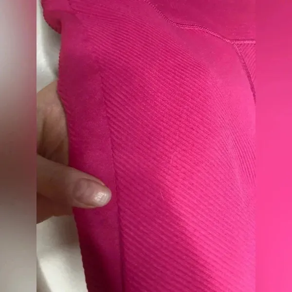 FP Movement Magenta Ribbed High Waisted Leggings Size Medium - Image 7