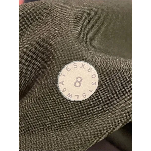 Lululemon On The Fly Crop 23" Dark Olive Green Luxtreme Drawstring Pants Size 8 - Image 3