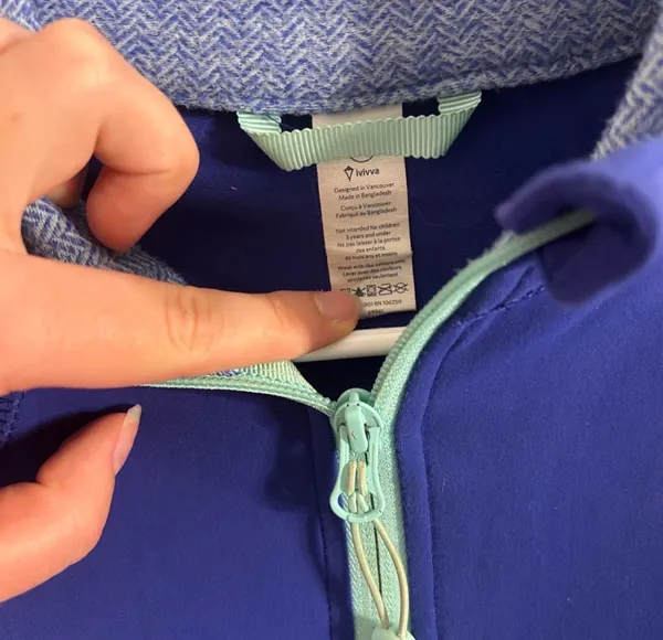 Lululemon Ivivva blue zip up athletic jacket - Image 5