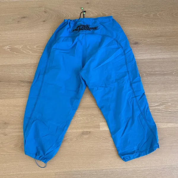 Basic Pleasure Mode Dolphin Cargo Parachute Pants Size UK 6 XS in Blue - Image 6