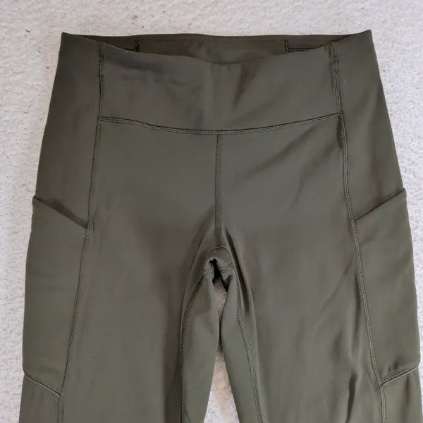 Lululemon Speed Up Tight 28 Dark Olive Green Luxtreme Leggings W5BJHS Womens 6 - Image 3