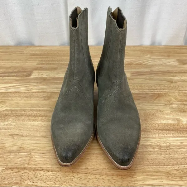 Free People Beige Gray New Frontier Chelsea Western Cowboy Boots Sz.39(US 8.5) - Image 4