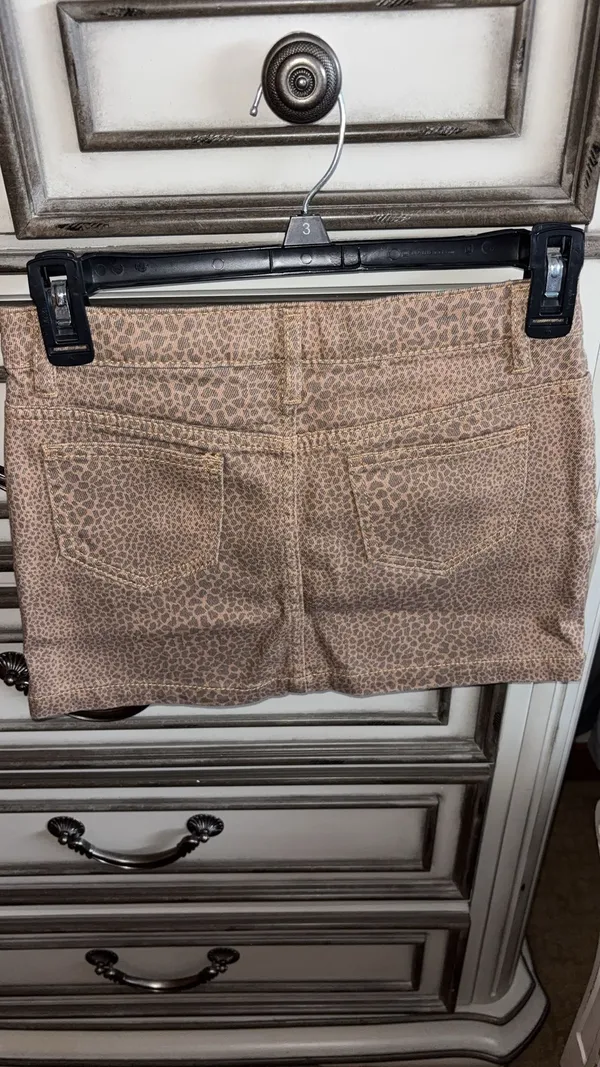 Animal print jean skirt Brown Size XS - Image 2