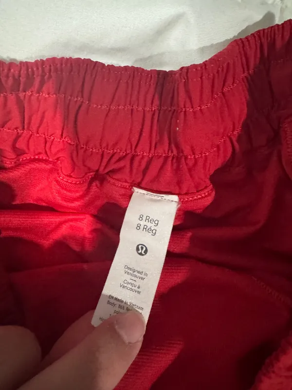 Red Hotty Lululemon Hot Shorts 2.5" - Image 2