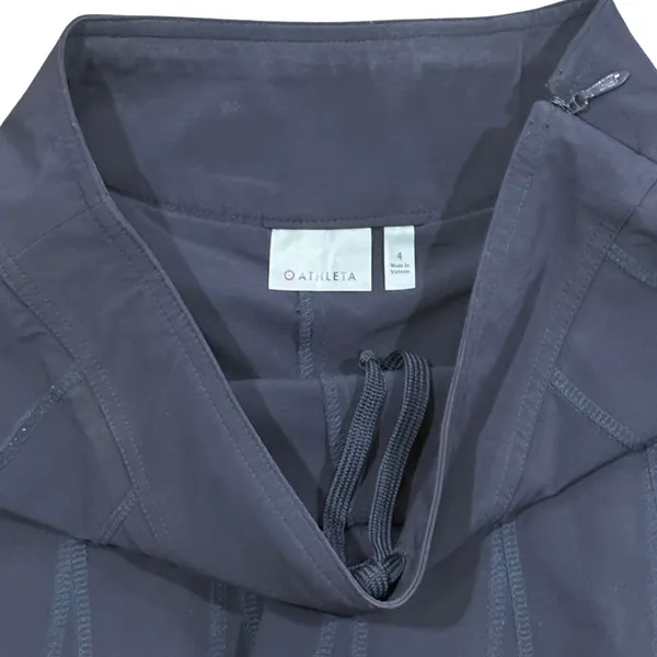 Athleta Womens Navy Pleated Athletic Skort Size 4 Side Zip Active Skirt - Image 3