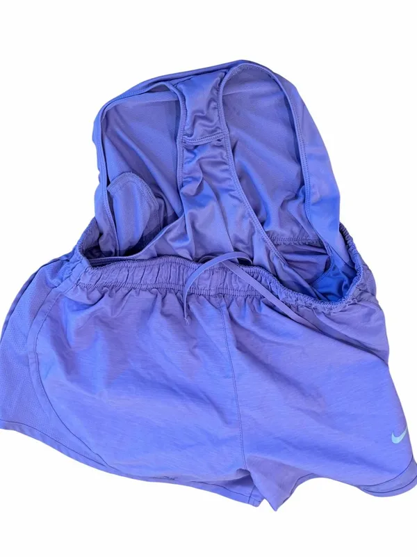 Nike Dri-FIT Tempo Lavender Purple Heathered Mid-Rise Running Shorts Medium - Image 6
