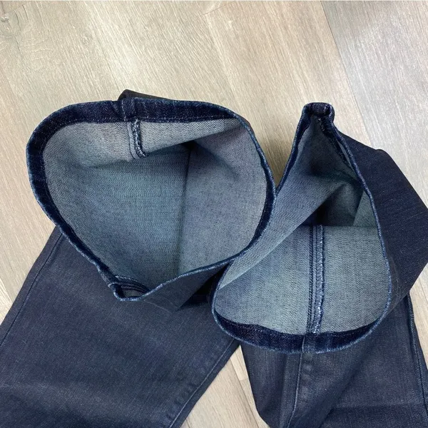Levi's Jeans Womens 16 Mid Rise Skinny Bootcut Oil Rubbed Blue 33x 32‎ Western - Image 7