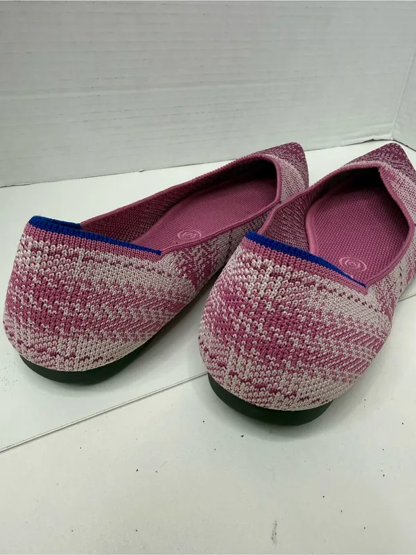 Rothy’s The Point Pink Plaid Limited Edition Breast Cancer Women’s Sz 9w - Image 7
