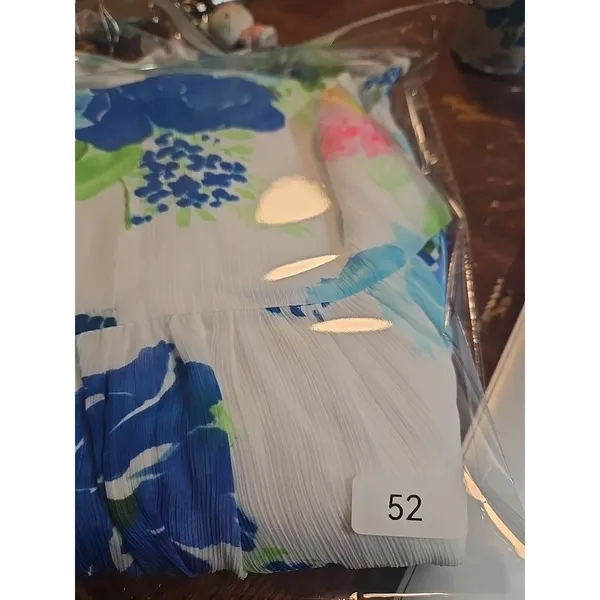 Abercrombie & Fitch NWT Mini Dress Floral Halter Cross-back Spring SIZE L - Image 8
