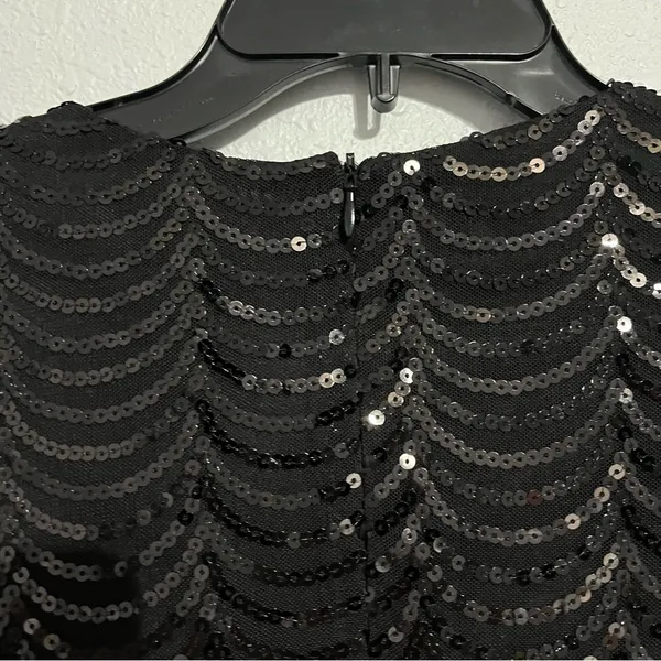 Lulu’s Star Dust Black Sequin Bodycon Dress Size XS - Image 5