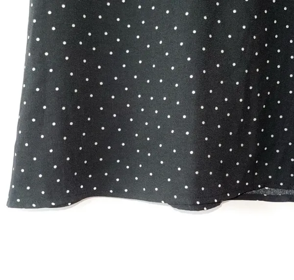 bp Polka Dot Mini Skirt Black & White High Rise Unlined - Image 5