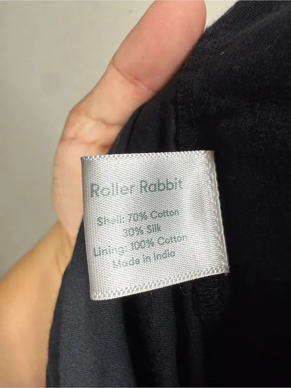 Roller Rabbit Wide Leg Cotton/Silk Blend Pants Size Medium - Image 5