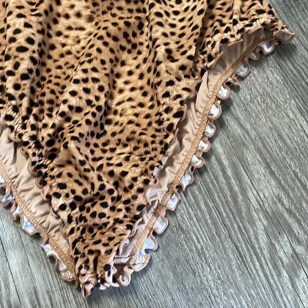 Shade and Shore Leopard Print One Piece Swimsuit - Image 3