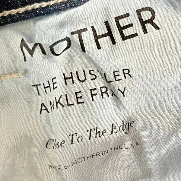 Mother The Hustler Ankle Fray Distressed Denim Jean 26 - Image 8