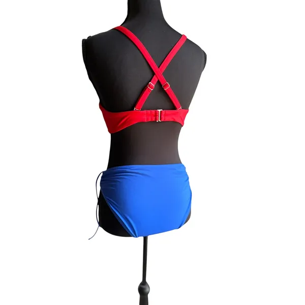 Athleta Twist Front Underwire Bikini Top | 34B/C | Red | Bra-Sized Swim Top - Image 8