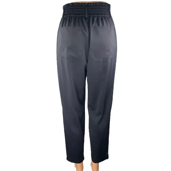 Abercrombie & Fitch Women's Black High Waisted Tapered Trousers Pants Size S - Image 3