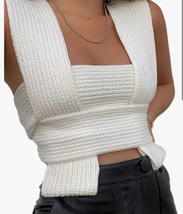 Boutique Knit Wrap Top - Image 3