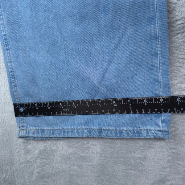 Aeropostale Jeans Womens 14 (36x33) Blue High Rise Wide Leg 100% Cotton‎ 90s New - Image 12