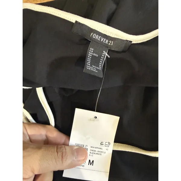 NWT Forever 21 Black Mini Dress – Size Medium (M) - Image 6