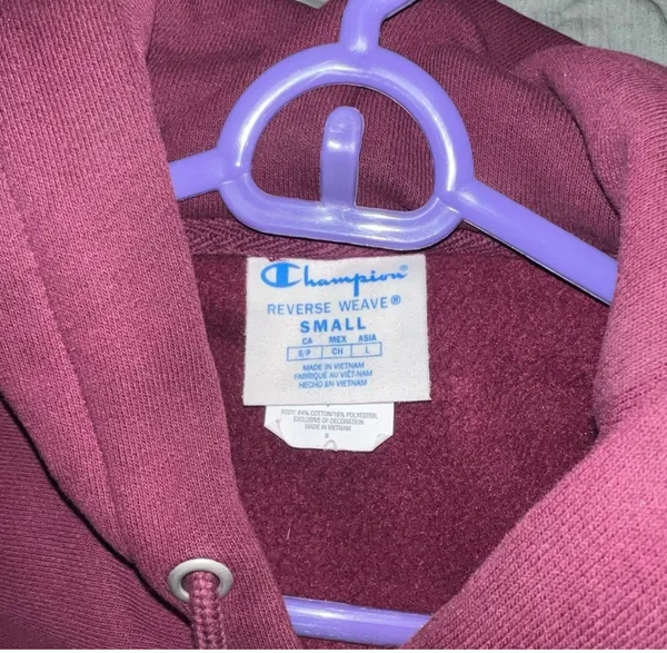 Champion Hoodie Unisex maroon  - Image 2