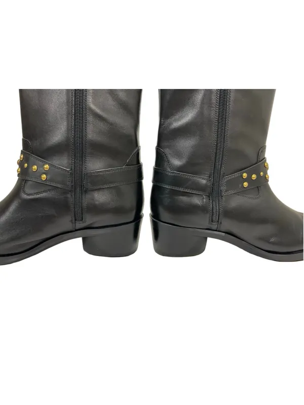 Vince Camuto Roista Leather Moto Boot Women’s Size 10 Black - Image 6