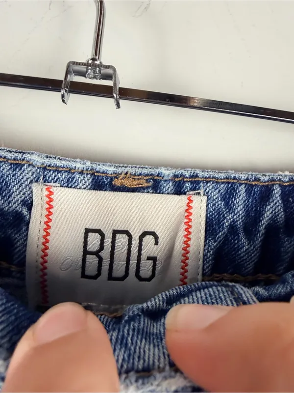 Urban outfitters bdg micro mini denim shorts size 24 - Image 2