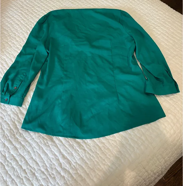 Banana Republic Turquoise Blouse - Image 2