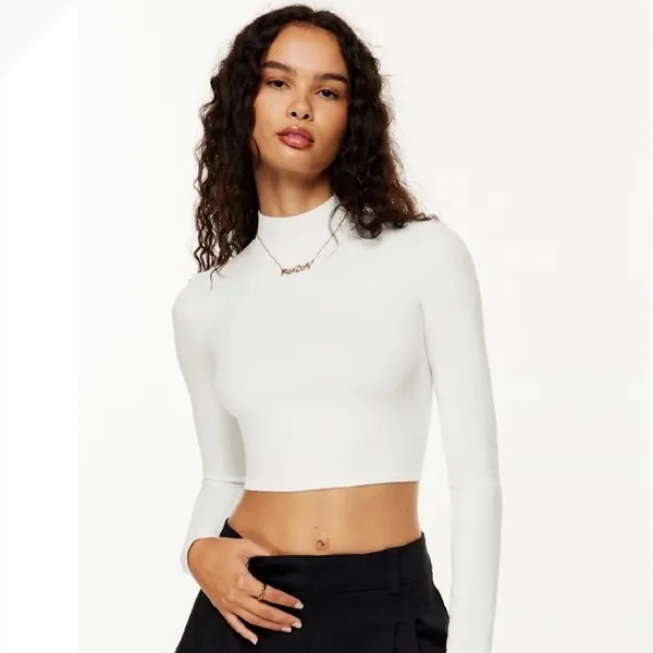Aritzia Sunday Best Ellie Open Back Mock Neck Sweater Size M - Image 3