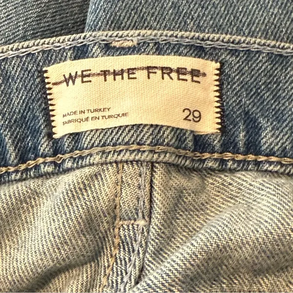 FREE PEOPLE WE THE FREE Cora Slouchy Jean Mid Rise Button Fly Meadow NEW - Image 16