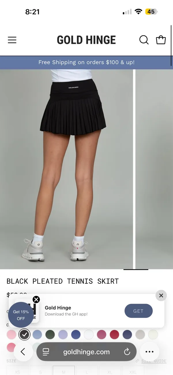 Black Gold Hinge Skirt - Image 2