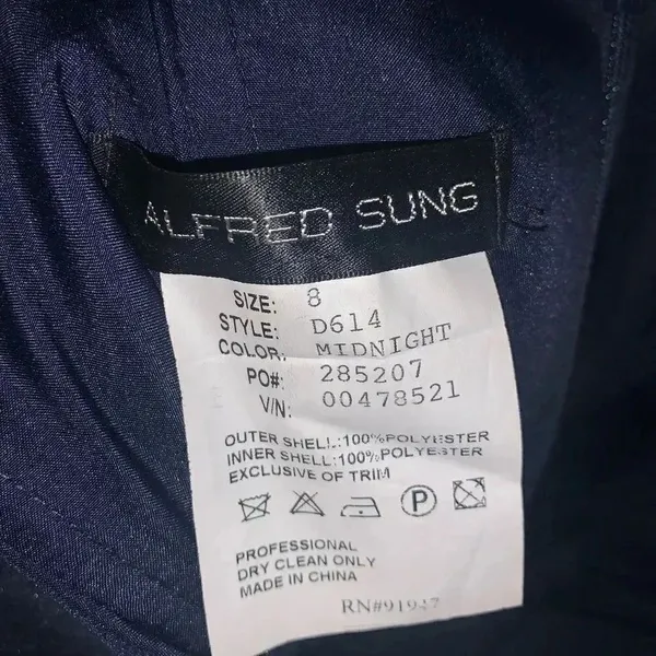 Alfred Sung strapless satin twill bow dress - Image 2