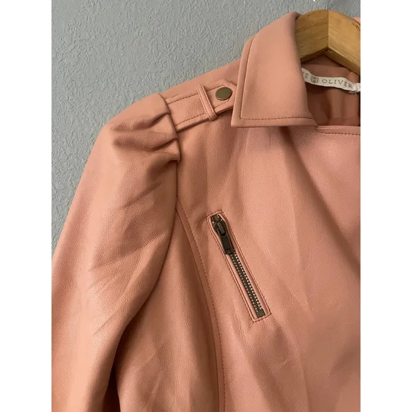 Marie‎ Oliver Faux Leather Moto Jacket - Image 8