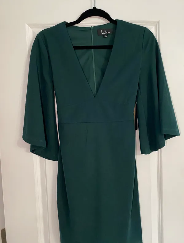 NWT Lulu’s Green Glimpse Of Glamor Mini Dress - Image 6