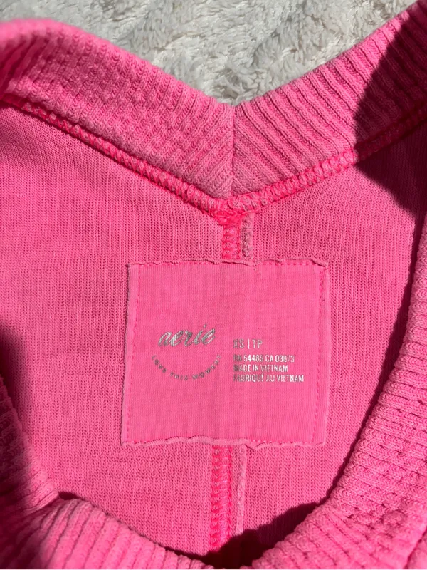 Aerie xsmall pink vneck sweater - Image 4