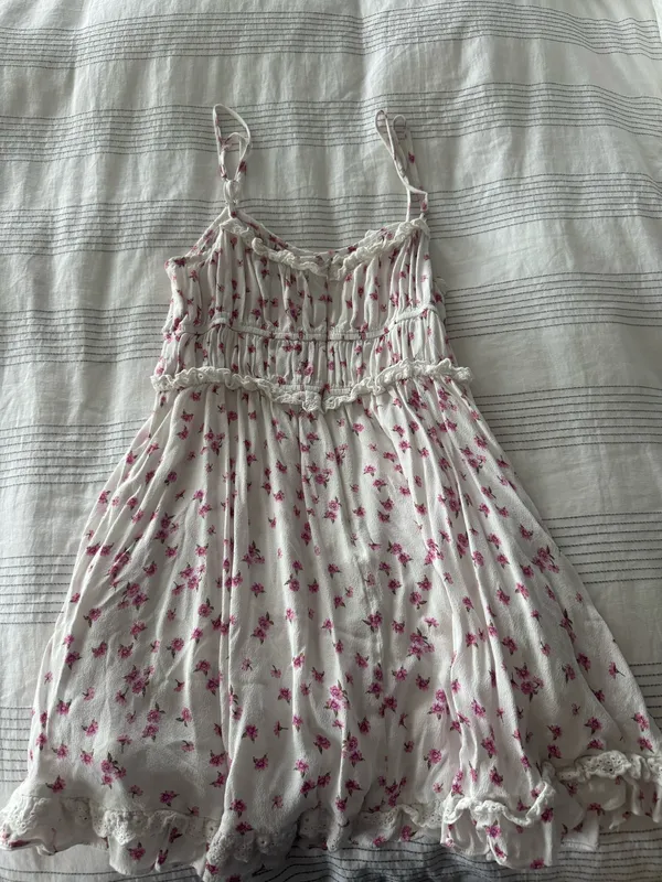 Sky to Moon Mini Dress Floral Pink - Image 3