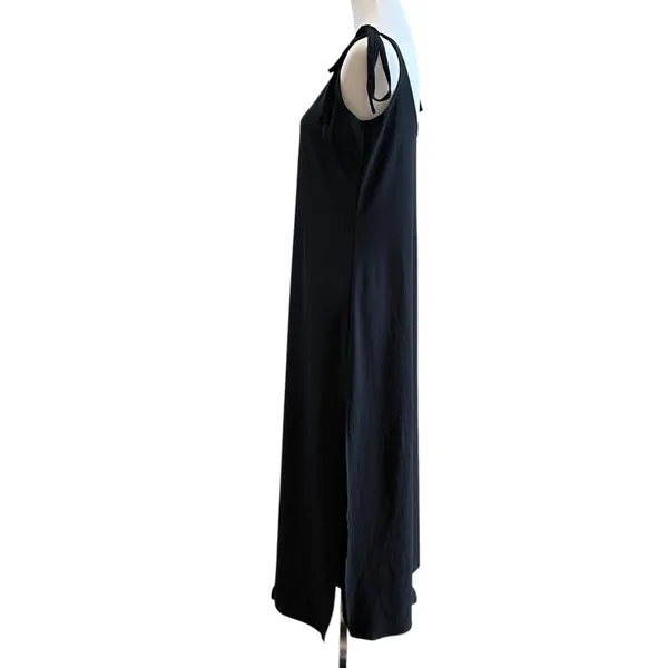 Lulus Maxi Dress Size Small Black Tank Minimalist Slinky Casual Beach Vacation - Image 3