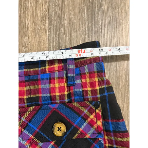 Free People Plaid Mini Skirt Size 2 Cargo Pocket Tartan Grunge - Image 5