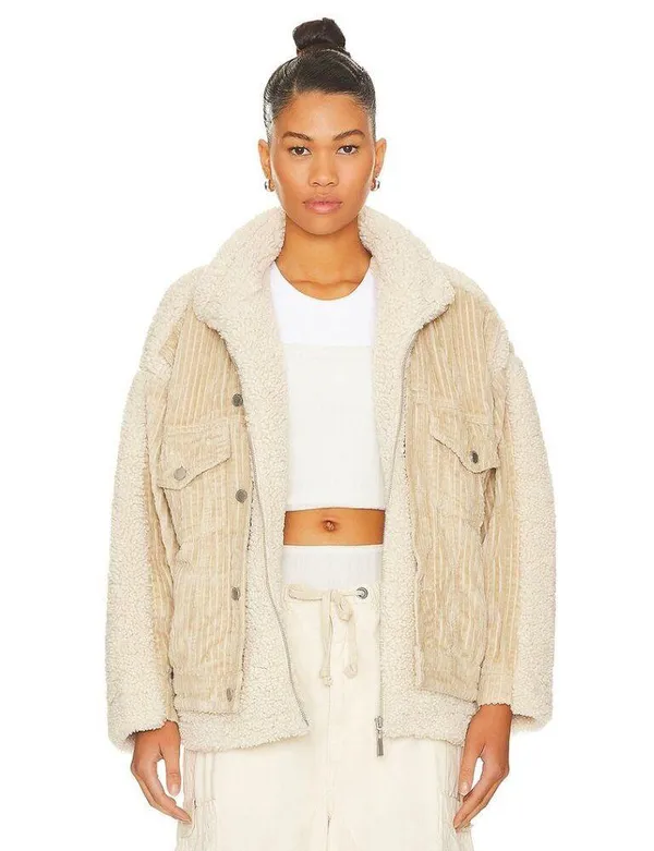 BLANKNYC Double Glazed Jacket in Beige Size Small - Image 11