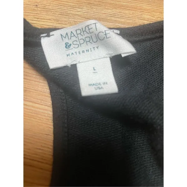 Market & Spruce black‎ maternity sleeveless razorback dress large - Image 3