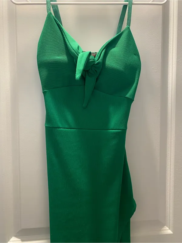 Green Maxi Dress Size S, With padded breast cups.. B-C Cup. - Image 2