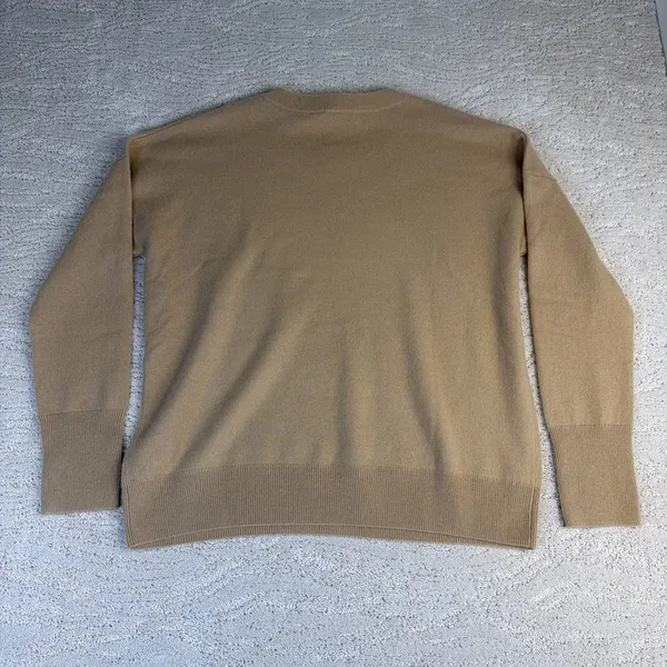 Women's NEW Vineyard Vines Pickleball 100% Cashmere Sweater Camel Preppy $348‎ - Image 6